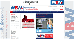 Desktop Screenshot of mexicanbusinessweb.mx